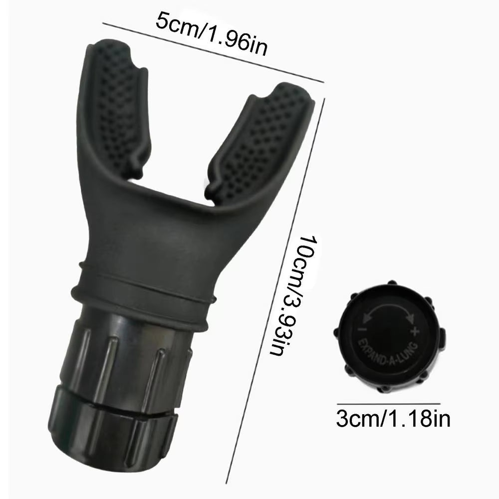 Lung Exerciser Device Deep Breathing Exerciser Portable Breathing Lung Trainer with Adjustable Intensity Knob Improve Strength